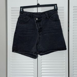 SHEIN Black Denim Shorts